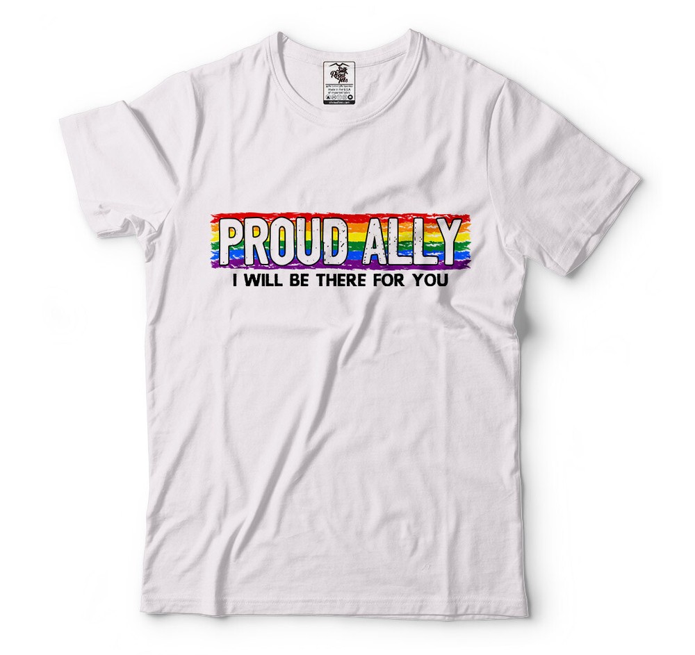 Proud Ally LGBT Pride T-shirt Pride Month Gay Lesbian Diversity Tee Supporter T