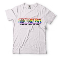 Proud Ally LGBT Pride T-shirt Pride Month Gay Lesbian Diversity Tee Supporter T