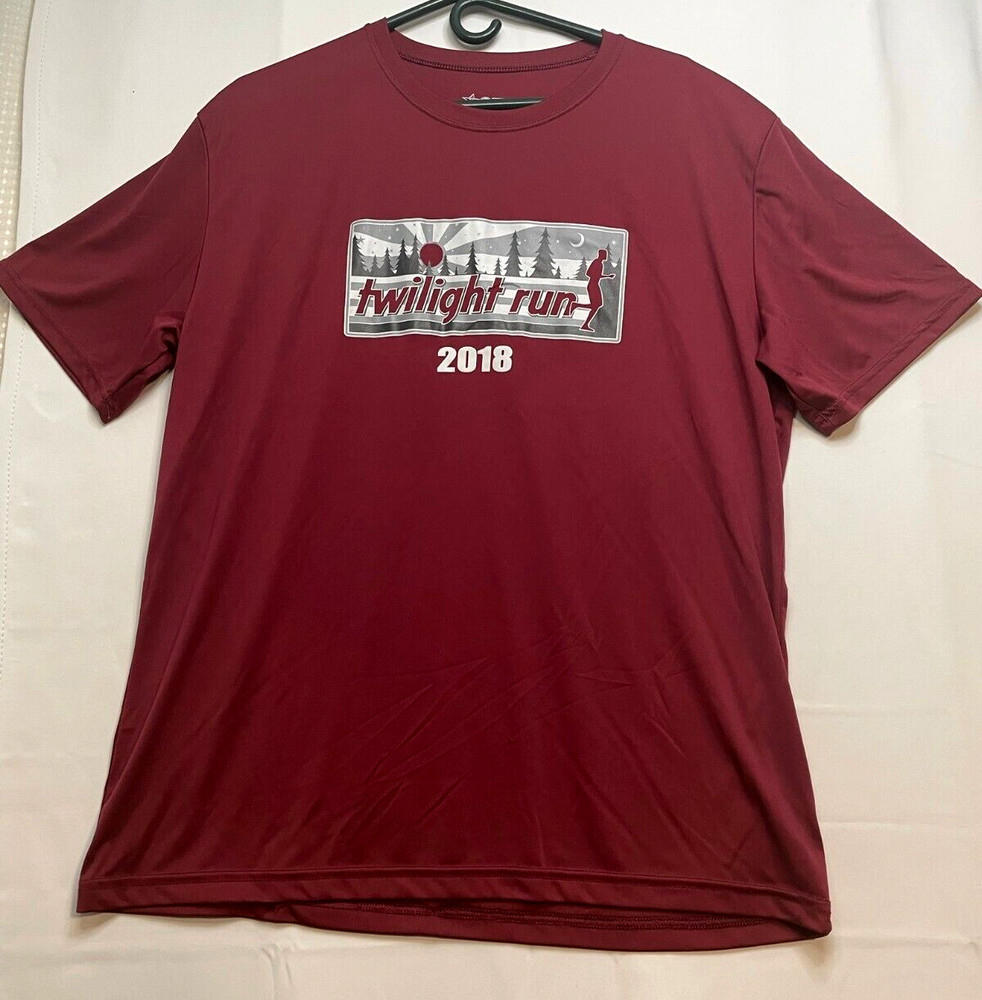 Alleson Athletic Portland Twilight Run shirt adult XL short sleeve burgundy red