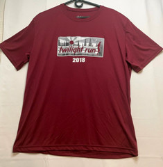 Alleson Athletic Portland Twilight Run shirt adult XL short sleeve burgundy red