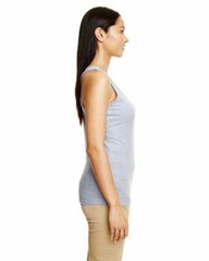 GILDAN RS SPORT GREY 645R2L 295 XL Ladies Racerback Tank wholesale 1,12,OR 36Ps