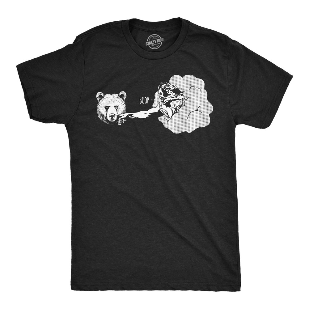 Mens Funny T Shirts Creation Of Boop Sarcastic Graphic Novelty Tee for Men