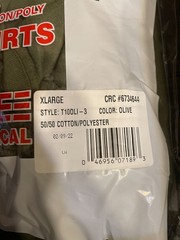 Duke Tactical T-Shirts 50/50 Cotton Poly Olive Drab 3 Pack Size XL X-Large