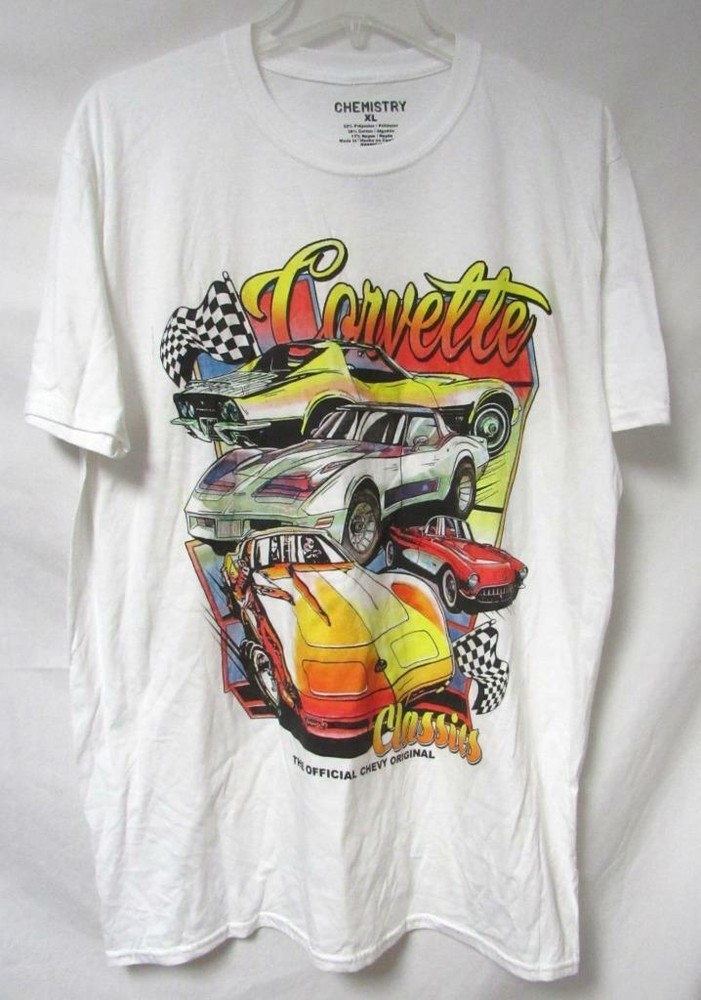 Men’s Size X-Large Corvette Classics The Official Chevy Original T-Shirt A1 3770