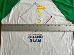 Vtg 1989 MLB All Star Game Anaheim CA Sun Var Grand Slam T-Shirt Raglan USA L