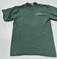 Men’s Starbucks T-Shirt Green Solid M Coffee Cafe Drip Espresso Spell-Out Logo