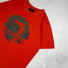 Vintage T-shirt Trussardi Big Logo Luxury tee Short Sleeve Red Size S