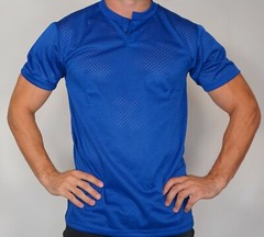 NEW MEN’S BLUE MESH SHIRT TOP ADULT SMALL