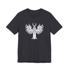 Winged Valkyrie Antler Wings Norse T-Shirt | Viking Graphic Unisex Tee
