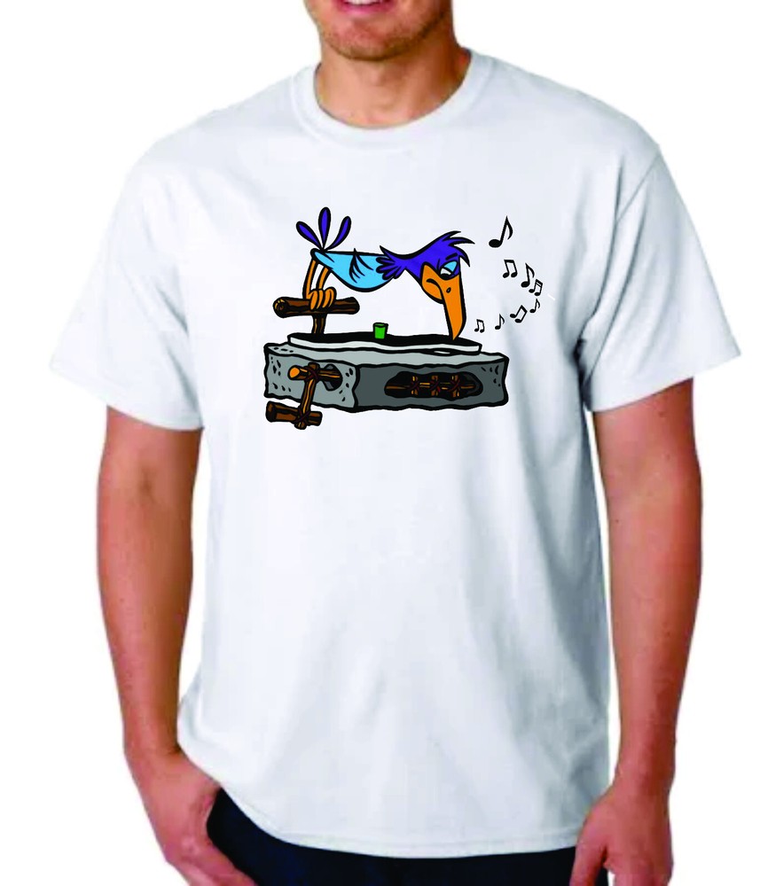 Flintstones Record Player BIRD T-Shirt HANNA BARBERA
