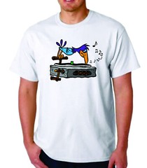 Flintstones Record Player BIRD T-Shirt HANNA BARBERA