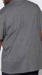 New Mens D555 Duke Big & Tall Premium Cotton Tee T Shirt Charcoal Marl Size 6XL