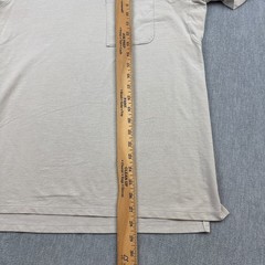 Lululemon Shirt Mens Large Beige Chest Pocket Relaxed Fit Oxford Crewneck Casual