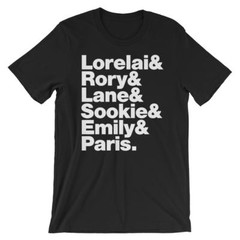 Gilmore Girls T-Shirt. Black White Gray or Red Soft Cotton TV Show Tee
