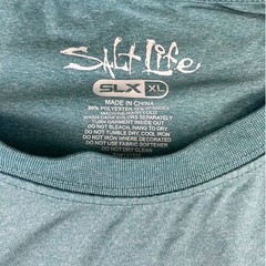 Men’s Salt Life teal green SLX XL Long-Sleeve Performance Tee Excellent