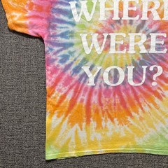 Travis Scott Astroworld Festival Shirt Large Tie Dye Where Were You 2018 Rap Tee