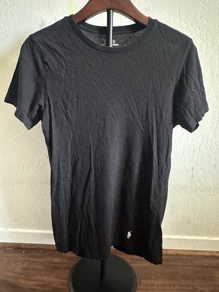 Polo Ralph Lauren Men’s Slim Fit Black Cotton Logo T-Shirt Size S