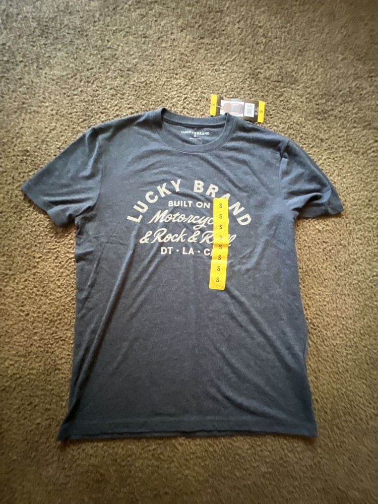 Lucky Brand Built On Motorcycles & Rock & Roll Graphic Tee