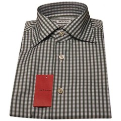 NEW KITON MULTICOLOR COTTON SHIRT US 15.75 – EU 40 MUL