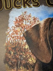Artisans Ducks Unlimited Brown Dog Sportsman’s Warehouse 90s Cotton Tee 2XL Vtg