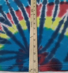 New Tie Dye Men’s T-Shirt Red Yellow Adult Medium Multicolor Summer Spiral