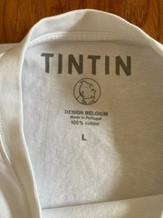 Tintin Herge Moulinsart Huge Graphic T Shirt Size L