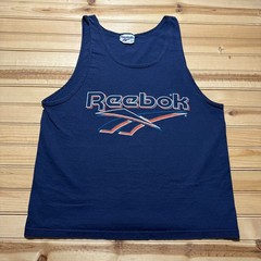 Vintage 90s Reebok Vector Logo Streetwear Graphic Tank Top Men’s – Size Large
