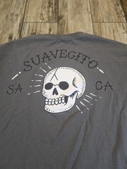 Suavecito Skull Logo T-Shirt Gray Mens 5XL Short Sleeve Graphic Tee SA CA