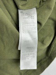 Onitsuka Tiger T Shirt Leather Strap Front Pocket Tee Green US S / M Japan XL