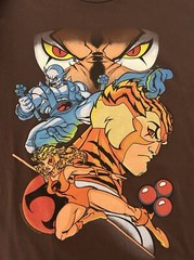 Thundercats T-Shirt Cartoon Graphic 2007 Bay Island Sportswear Brown Adult Sz XL