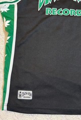 Official Death Row Records 2 Sided Jersey Green Leaf Sides Two Hip Hop Size M