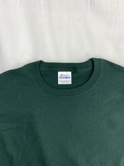 Hanes Heavyweight 50/50 Blank T Shirt NOS Dark Green Size Medium Vintage