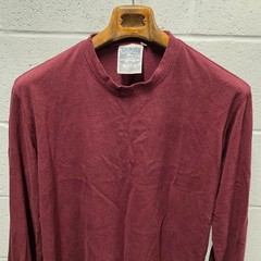 Jungmaven Mens Hemp Organic Cotton Long Sleeve T Shirt Sustainable Red M 24×27