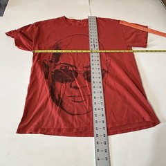 The Rock Dwayne Johnson WWE Shirt Men Large Red Short Sleeve Face Profile