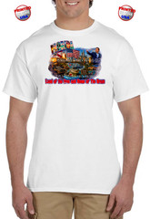 Vintage Looking Land of the Free Home of the Brave USA Florida T-Shirts Sm-2XL