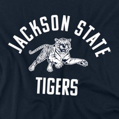 Jackson State University Adult T-Shirt One Color JSU Logo, Navy, S-5XL