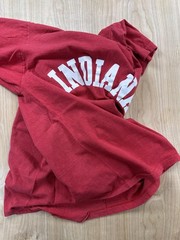 Vintage 80s Champion Indiana Single Stitch tshirt red Cotton xl usa faded soft