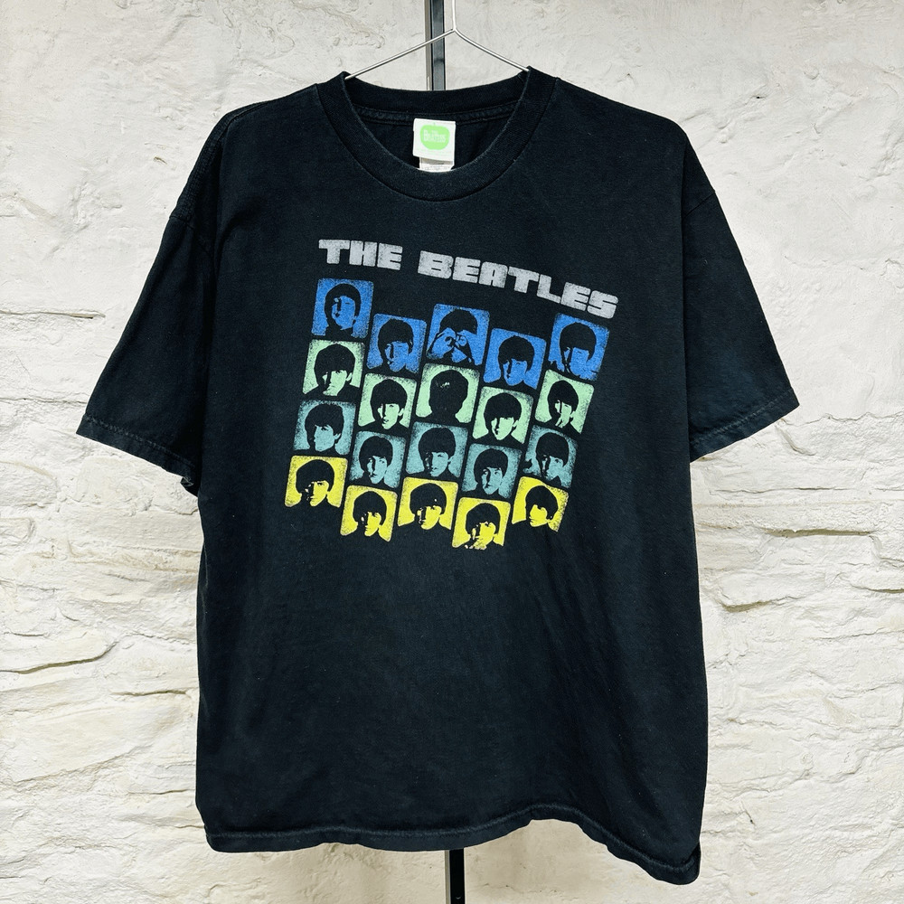 The Beatles 2007 Apple Official Band T Shirt John Paul George Ringo Black XL