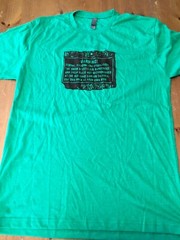 Old Sinks Canyon Ski Area T-Shirt Lander Wyoming M Green Warning Sign