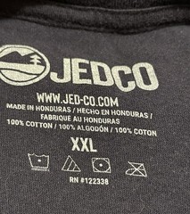 Officially Licensed JEDCO Jeep Graphic Navy Blue T-Shirt Size XXLarge ~ EUC