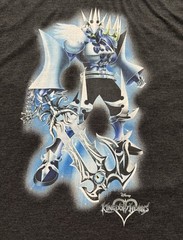 Disney Kingdom Hearts Game No Heart Shirt Mens 2XL Gray Square Enix Short Sleeve