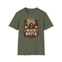 Pattaya Thai Beer T-Shirt Beach Road Bier Mafia Thailand Graphic Tee Gift