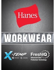 Hanes Men’s T Shirt 2 Pack Pocket Short Sleeve Tee Value X Temp FreshIQ Workwear
