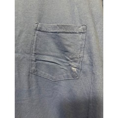 Anvil Lightweight Mens Blue Pocket T-Shirt Short Sleeve Crew Neck XL