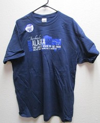 NEW Alaska Tshirt Fairbanks Alaska EST 1959 49th State Medium to XL Blue