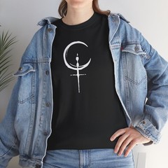 Lilith Symbol T Shirt Occult Graphic Tee Dark Goddess Pagan Moon Sigil Top