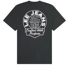 Lee Jeans Men’s Relaxed Graphic T-Shirt Tee Washed Black Size M NWT