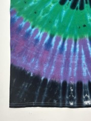 Tie Dye Swirl Adult Unisex T-Shirt Size XL Hand Dyed Multicolor Long Length Tee