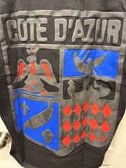 Rhude Cote D’Azur Crest Graphic Print Men’s Black Cotton T-Shirt XL