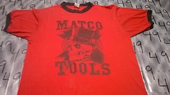 Large Vintage Matco Tools Ringer Black On Red Shirt